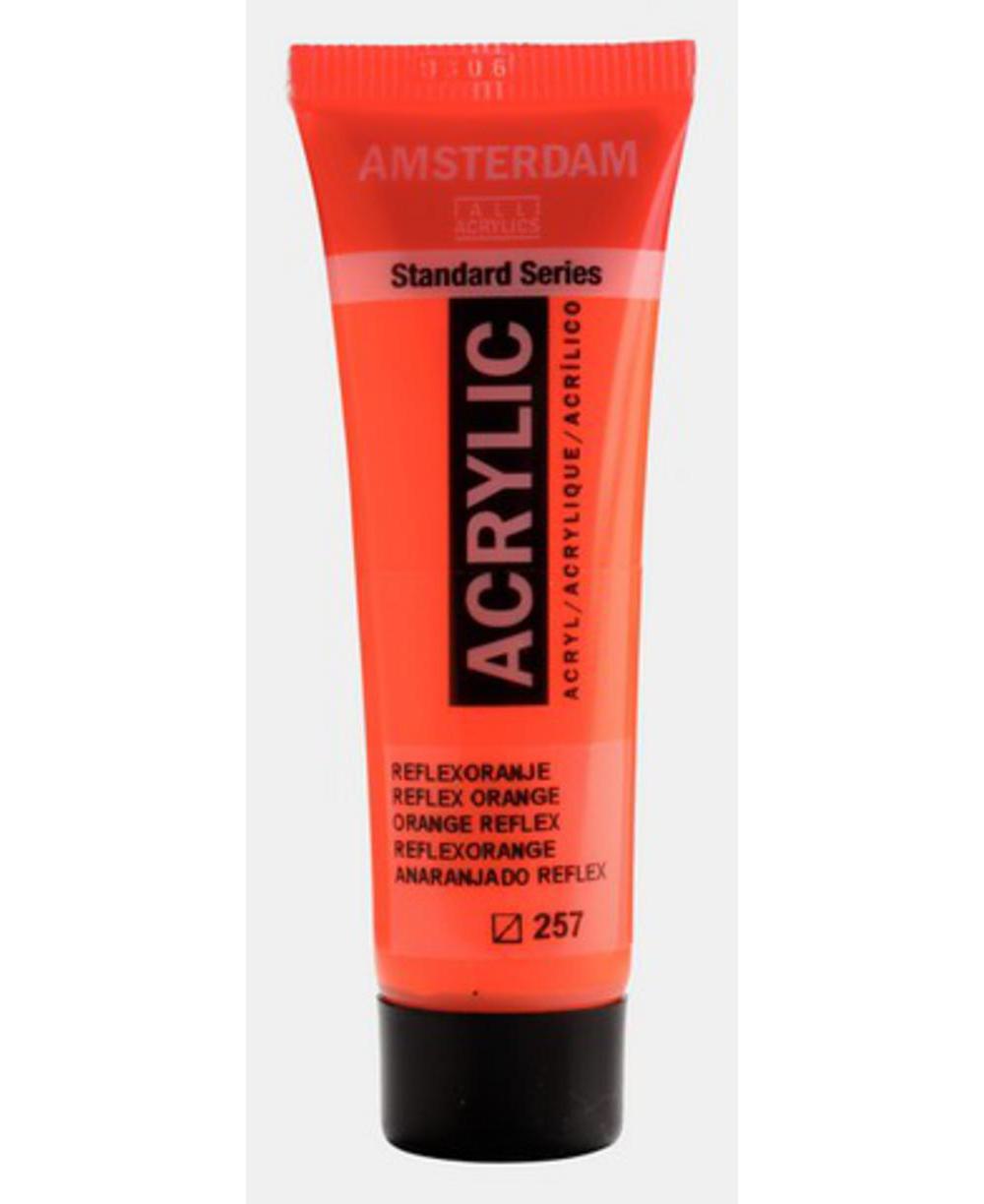 Amsterdam, Acrylic, Art & School, Paint, 20ml, 974510, Reflex Orange